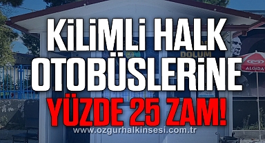 Kilimli Halk Otobüslerine Yüzde 25 Zam!