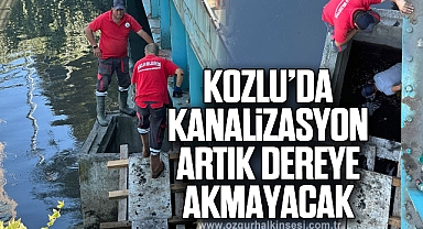 Kozlu’da Kanalizasyon Artık Dereye Akmayacak