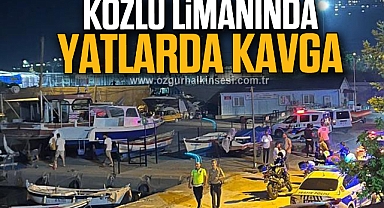 KOZLU LİMANINDA YATLARDA KAVGA