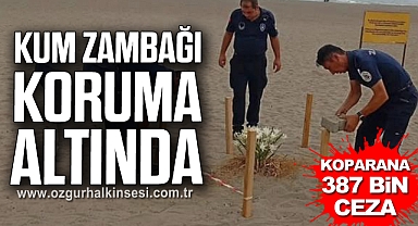 KUM ZAMBAĞI KORUMA ALTINDA