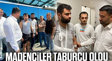 MADENCİLER TABURCU OLDU