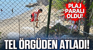 Plaj Paralı Oldu, Atlaya Zıplaya Girdiler!