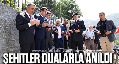 ŞEHİTLER DUALARLA ANILDI