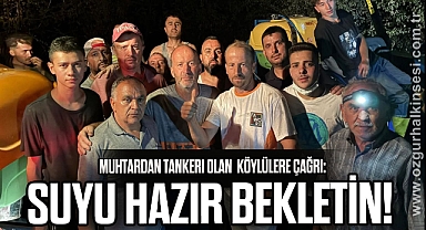 SUYU HAZIR BEKLETİN!