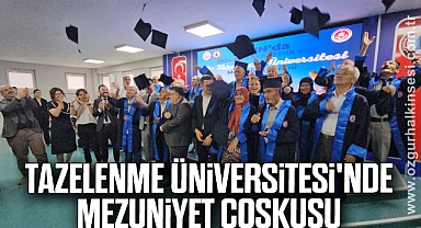 Tazelenme Üniversitesi'nde mezuniyet coşkusu