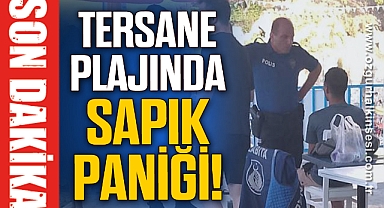 TERSANE PLAJINDA SAPIK PANİĞİ