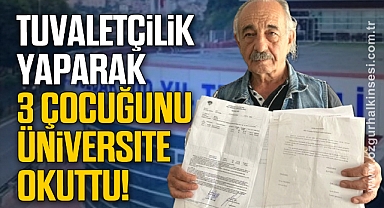 Tuvaletçilik yaparak 3 çocuğunu üniversite okuttu