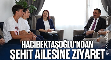 Vali Hacıbektaşoğlu'ndan şehit ailesine ziyaret