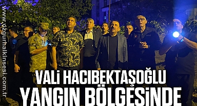 Vali Hacıbektaşoğlu Yangın Bölgesinde