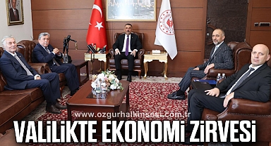VALİLİKTE EKONOMİ ZİRVESİ