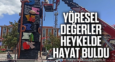 Yöresel Değerler Heykelde Hayat Buldu