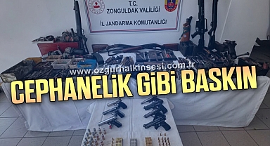 Zonguldak’ta Cephanelik Gibi Baskın