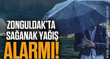 Zonguldak’ta Sağanak Yağış Alarmı Verildi!
