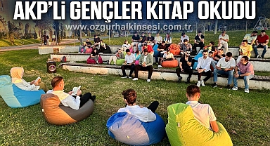 AKP’Lİ GENÇLER KİTAP OKUDU