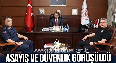 Asayiş ve Güvenlik Görüşüldü