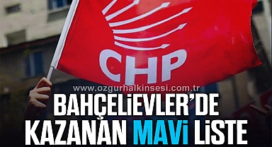 BAHÇELİEVLER'DE KAZANAN MAVİ LİSTE