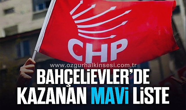 BAHÇELİEVLER'DE KAZANAN MAVİ LİSTE