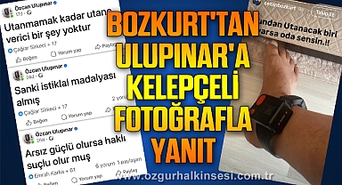 BOZKURT'TAN ULUPINAR'A KELEPÇELİ FOTOĞRAFLA YANIT