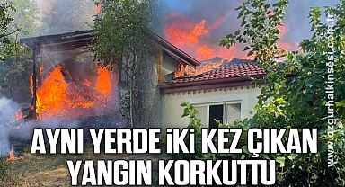Çaycuma'da aynı yerde iki kez çıkan yangın korkuttu