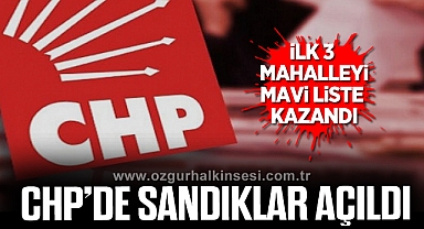 CHP'de sandıklar açıldı