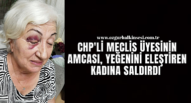 CHP'Lİ MECLİS ÜYESİNİN AMCASI, YEĞENİNİ ELEŞTİREN KADINA SALDIRDI