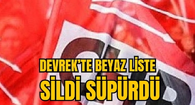 DEVREK’TE BEYAZ LİSTE SİLDİ SÜPÜRDÜ