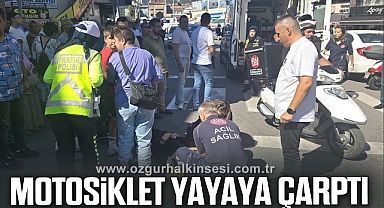 Ereğli’de motosiklet yayaya çarptı: 2 yaralı