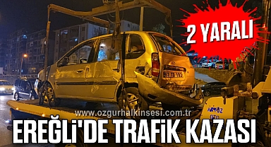Ereğli'de trafik kazası: 2 yaralı