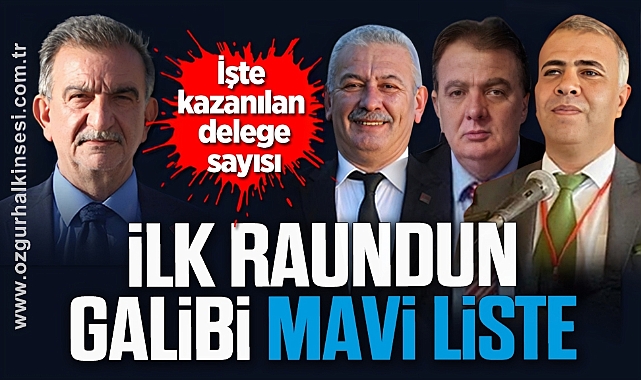 İlk raundun galibi mavi liste