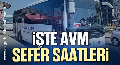 İŞTE AVM - ÇARŞI HATTI SEFER SAATLERİ