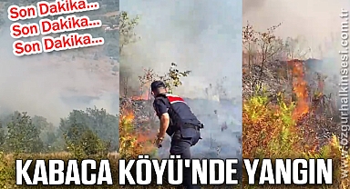 KABACA KÖYÜ'NDE YANGIN