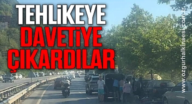 Kara yoluna araçlarını park ettiler