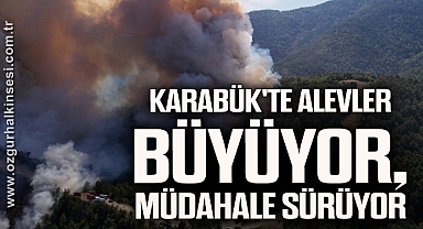 Karabük'te Alevler Büyüyor, Müdahale Sürüyor