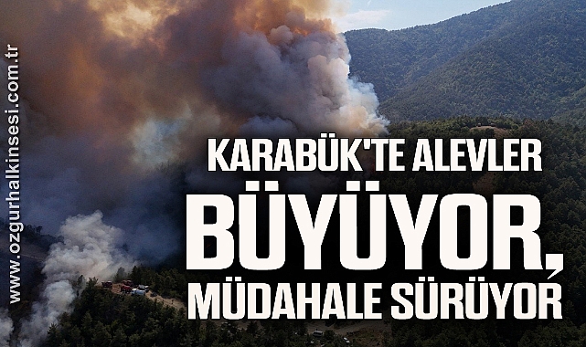 Karabük'te Alevler Büyüyor, Müdahale Sürüyor