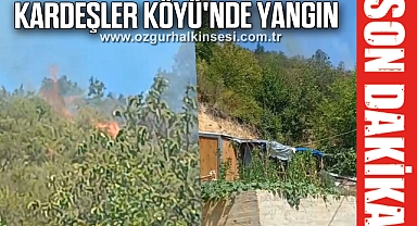 Kardeşler Köyü'nde Yangın