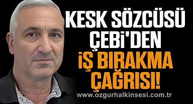 KESK Sözcüsü Çebi'den İş Bırakma Çağrısı!