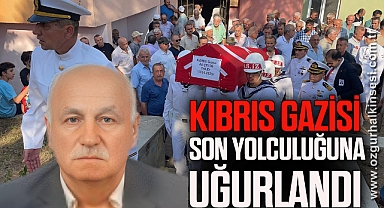 Kıbrıs Gazisi Ali Çetin son yolculuğuna uğurlandı