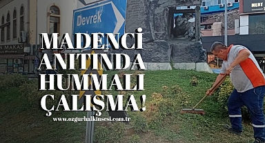 Madenci Anıtı'nda Hummalı Çalışma