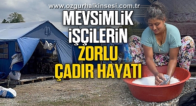 Mevsimlik İşçilerin Zorlu Çadır Hayatı