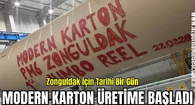 MODERN KARTON ÜRETİME BAŞLADI