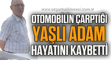 Otomobilin Çarptığı Yaşlı Adam Hayatını Kaybetti