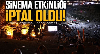 Sinema Etkinliği İptal Oldu!