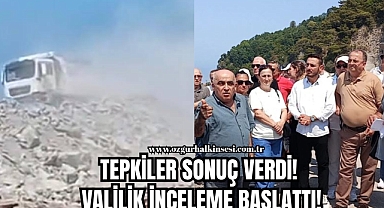 TEPKİLER SONUÇ VERDİ! VALİLİK İNCELEME BAŞLATTI!