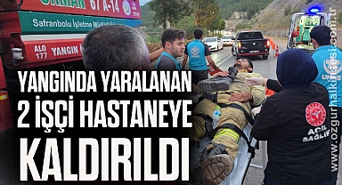 Yangında Yaralanan 2 İşçi Tedavi Altına Alındı