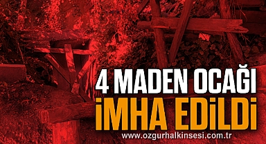 4 Maden Ocağı İmha Edildi