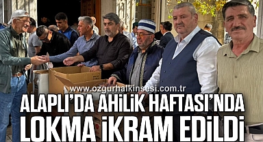 Alaplı’da Ahilik Haftası’nda lokma ikram edildi