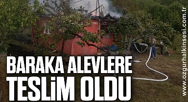 Baraka alevlere teslim oldu