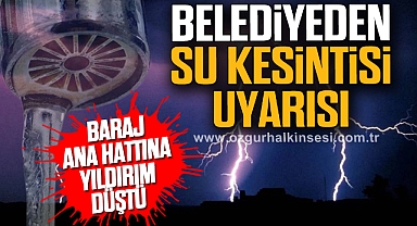 Belediyeden Su Kesintisi Uyarısı!