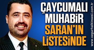 ÇAYCUMALI MUHABİR SARAN’IN LİSTESİNDE