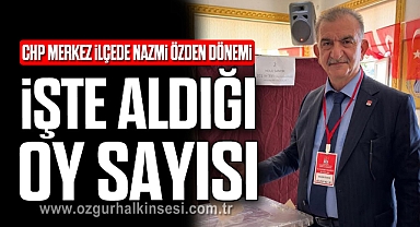 CHP Merkez İlçede Nazmi Özden Dönemi... İşte Aldığı Oy Sayısı...